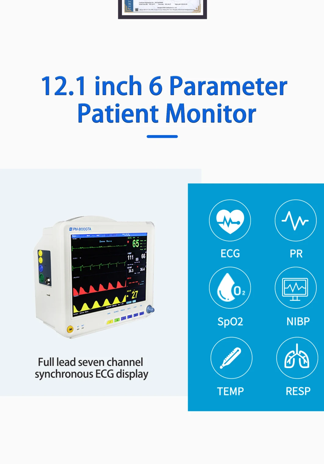 Medical Instrument Blood Pressure Monitoring System Patient Monitor