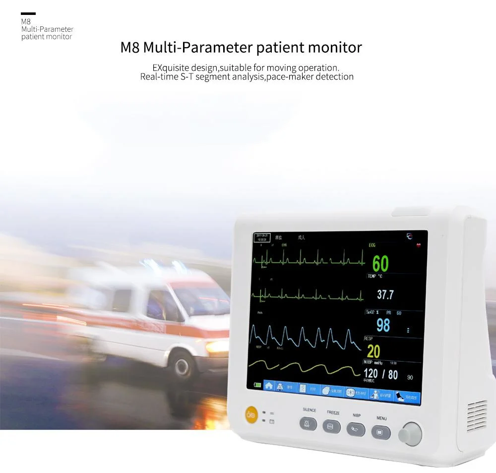 ICU Ambulance Ward Available Monitor ECG SpO2 Temp Mods Monitoring Patient Monitor